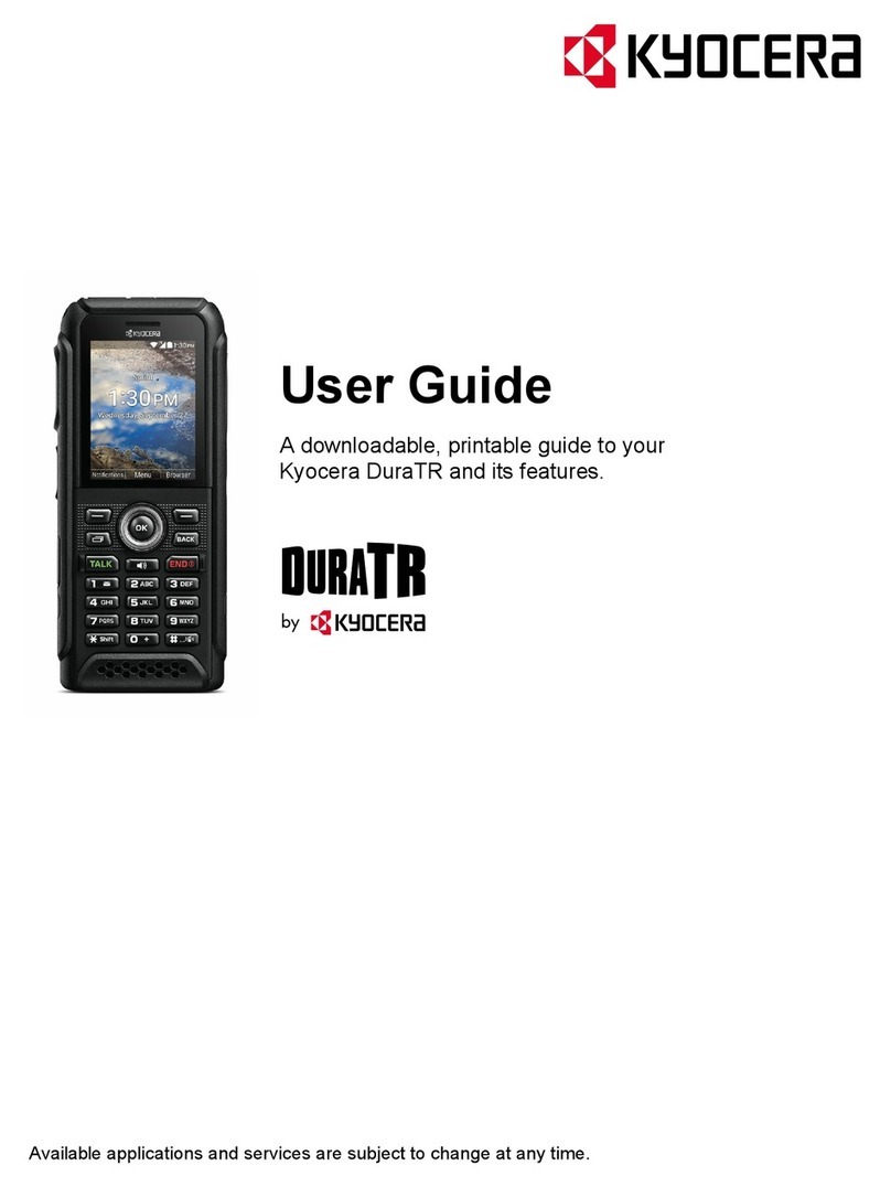 Kyocera DuraTR User manual