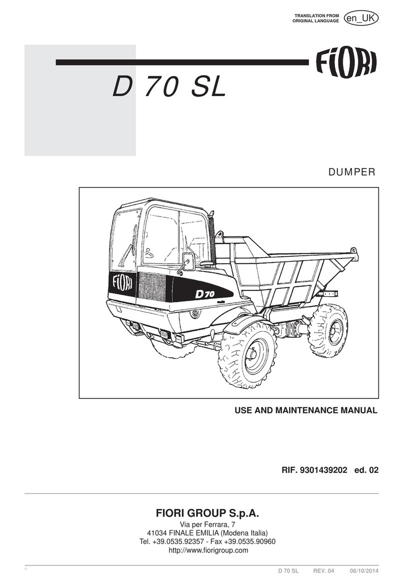 Fiori D 70 SL Use and maintenance manual