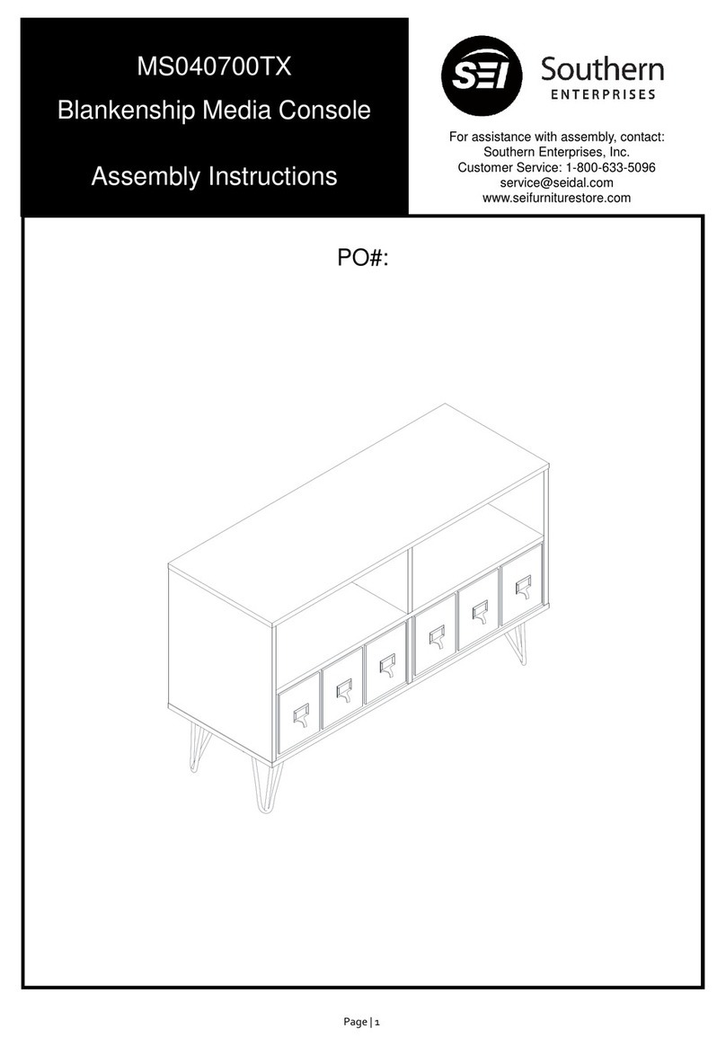 Southern Enterprises MS040700TX Assembly instructions Southern Enterprises MS040700TX Assembly instructions