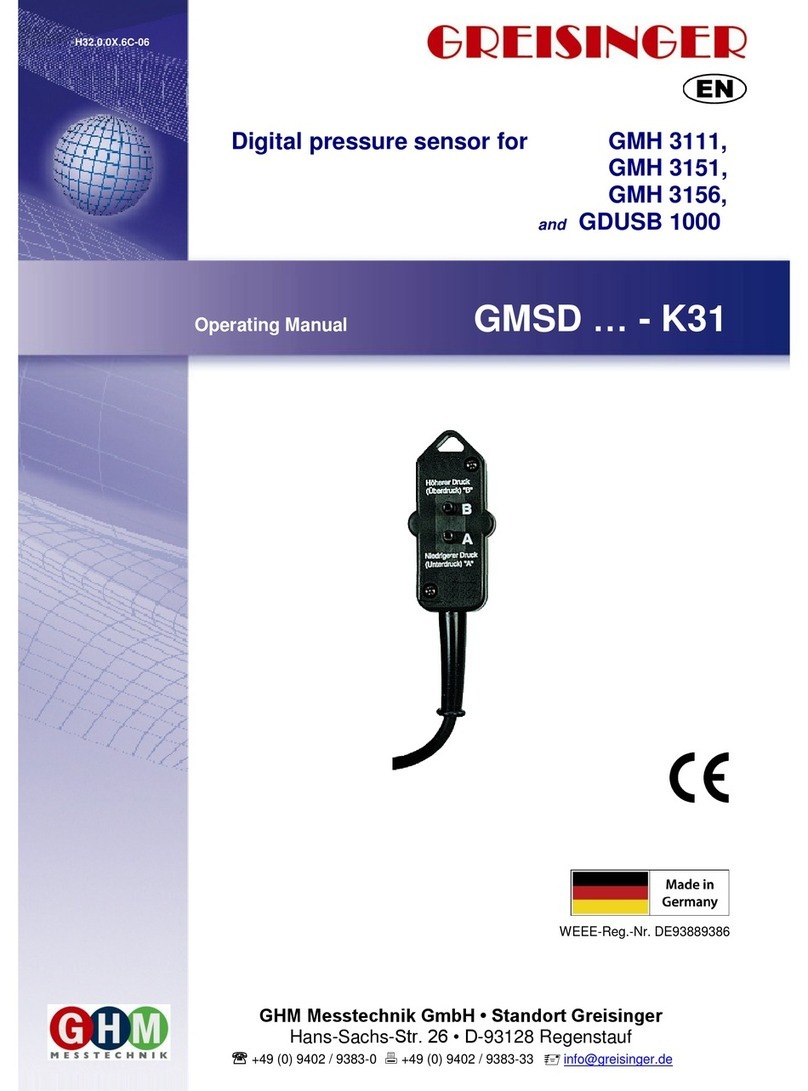 GREISINGER GMH 3156 operating manual