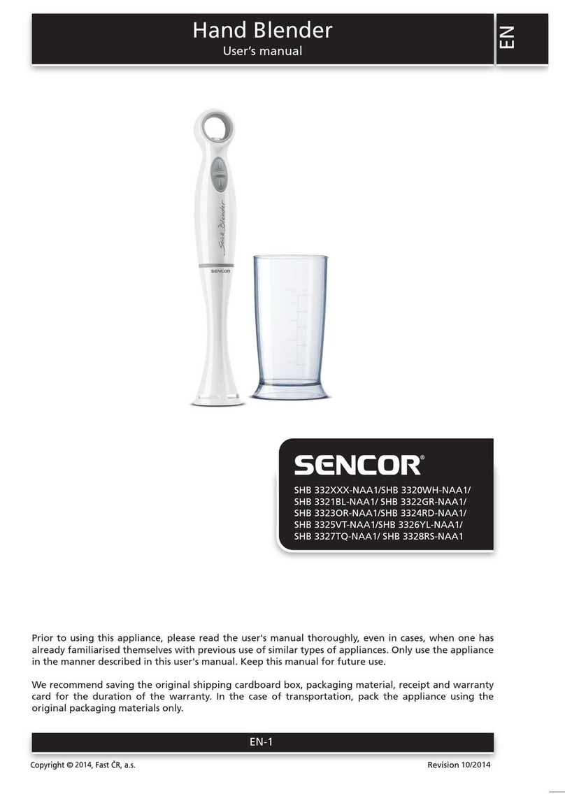 Sencor SHB 332-NAA1 user manual