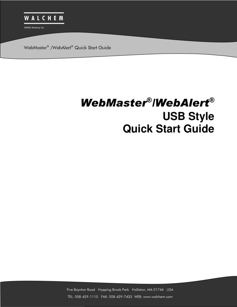 Walchem WebMaster quick start guide