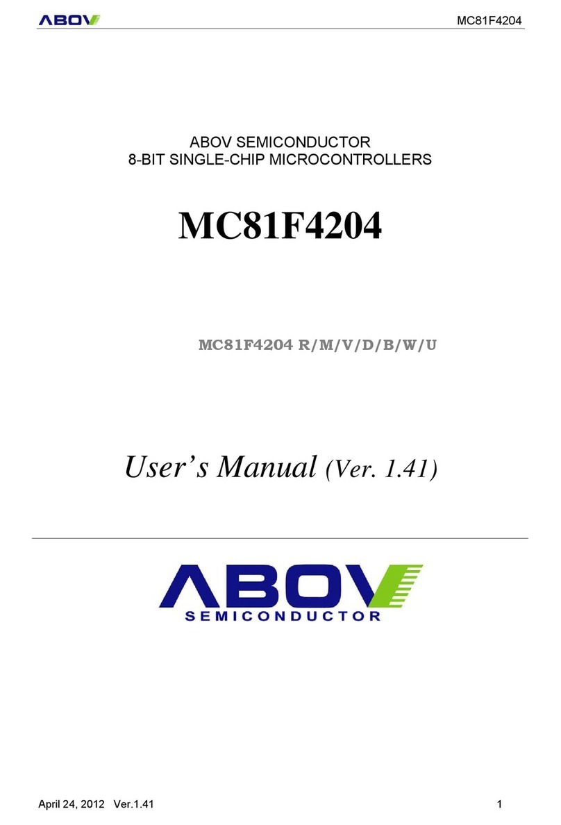 ABOV SEMICONDUCTOR MC81F4204 user manual