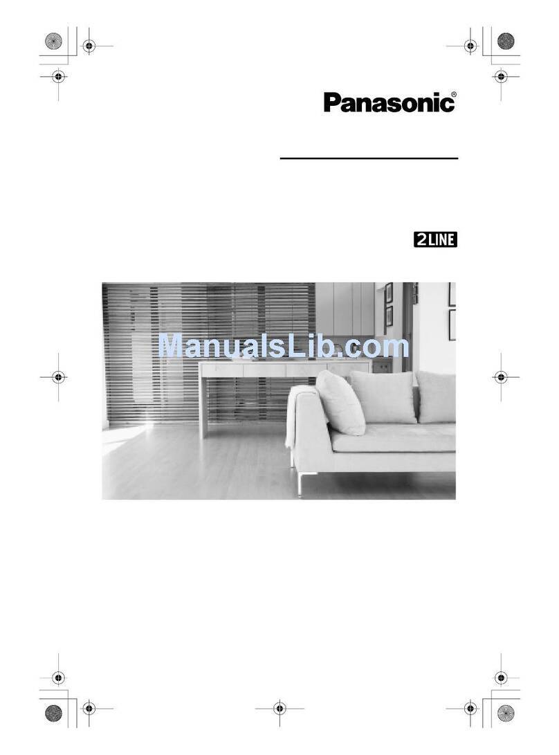 Panasonic KX-THA 16 User manual