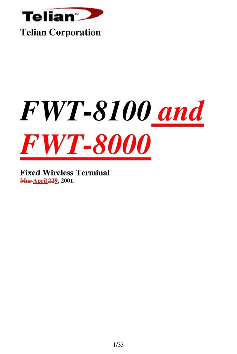 Telian FWT-8100 user guide