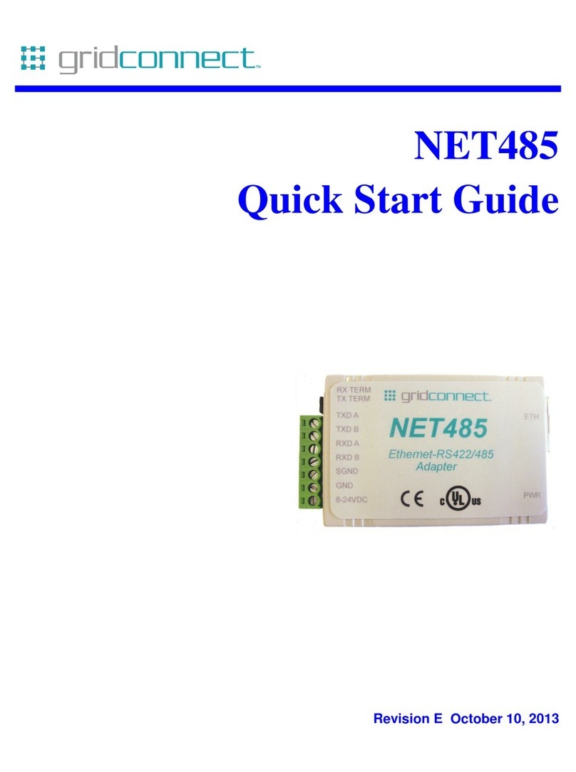 GridConnect NET485 User manual
