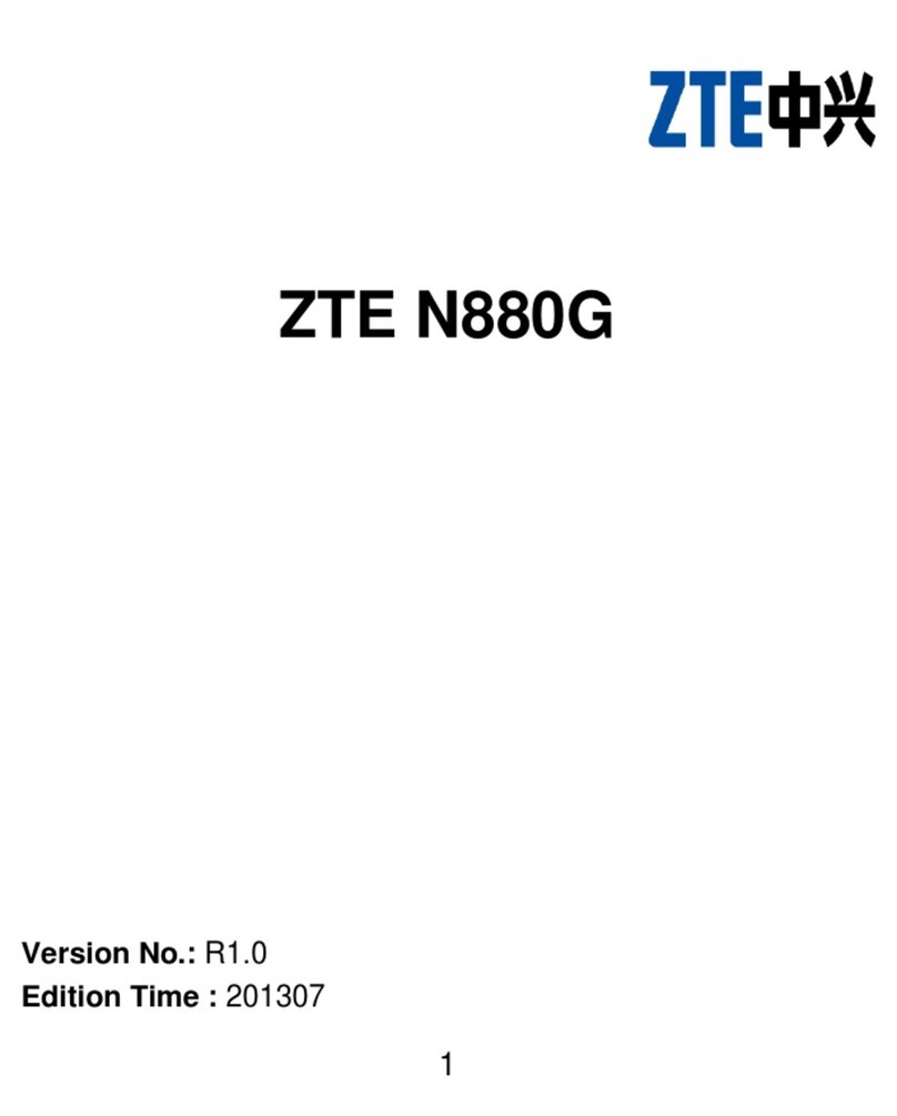 Zte N880G User manual