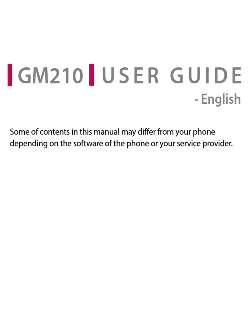 LG GM210 User manual