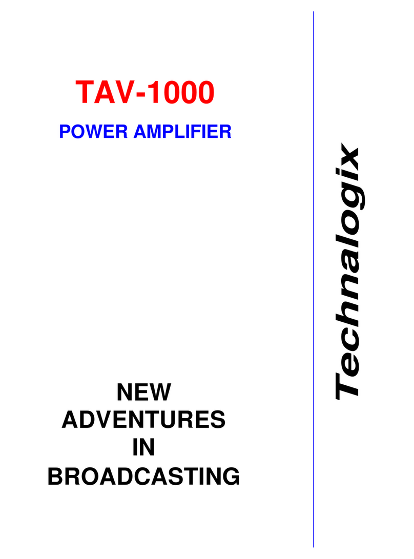 Technalogix TAV-1000 manual