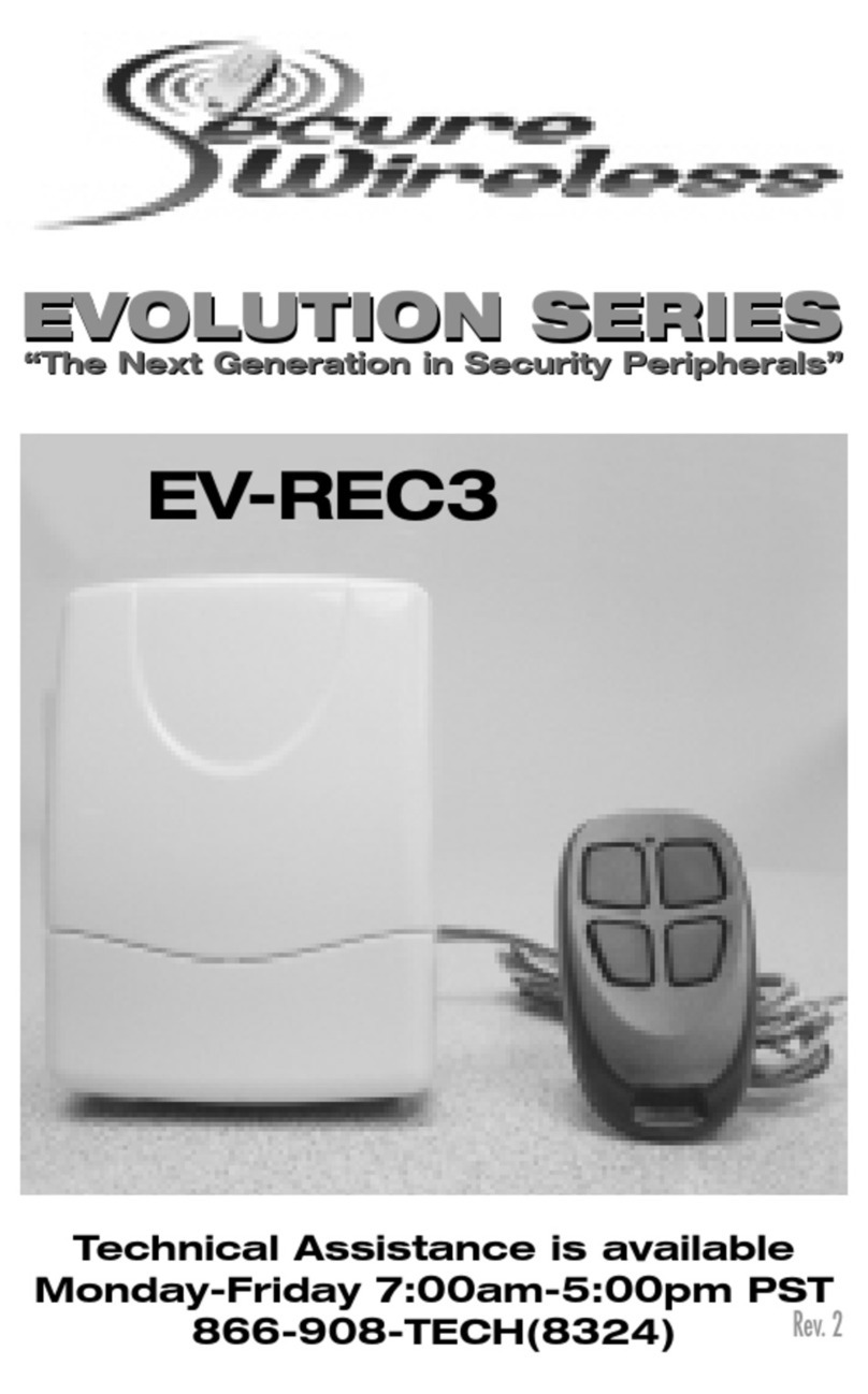 Secure Wireless EV-REC3 Evolution Series manual