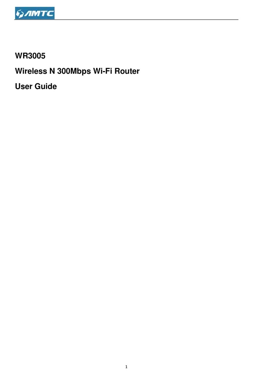 AMTC WR3005 User manual