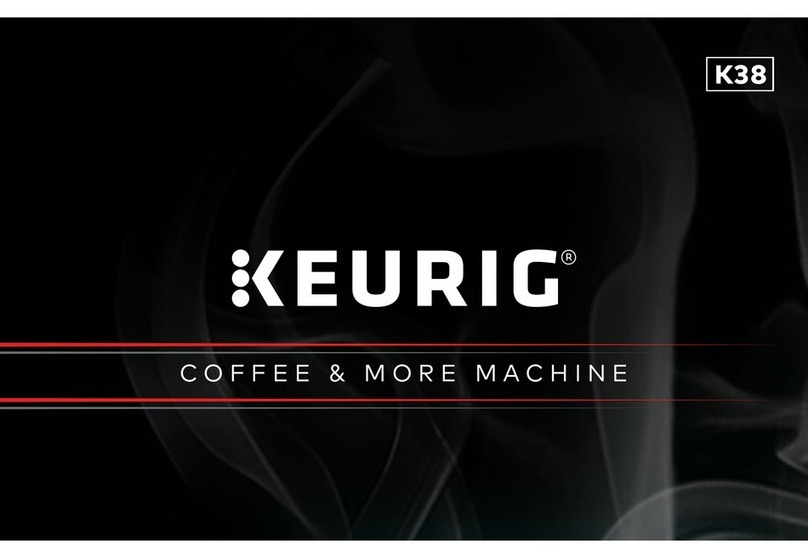 Keurig K38 Welcome booklet