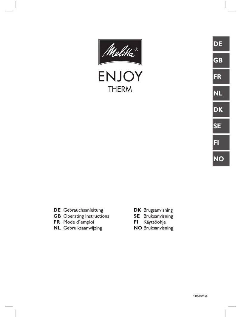 Melitta ENJOY THERM 100-208 User manual