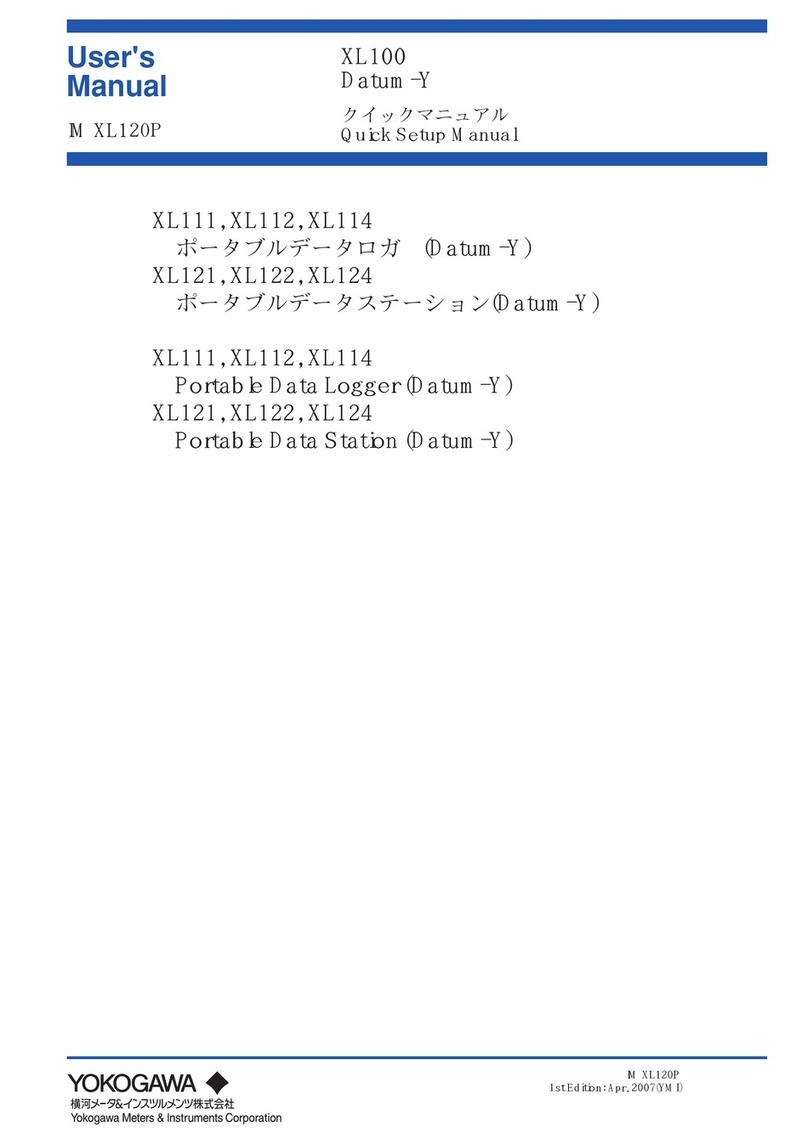 YOKOGAWA XL100 user manual