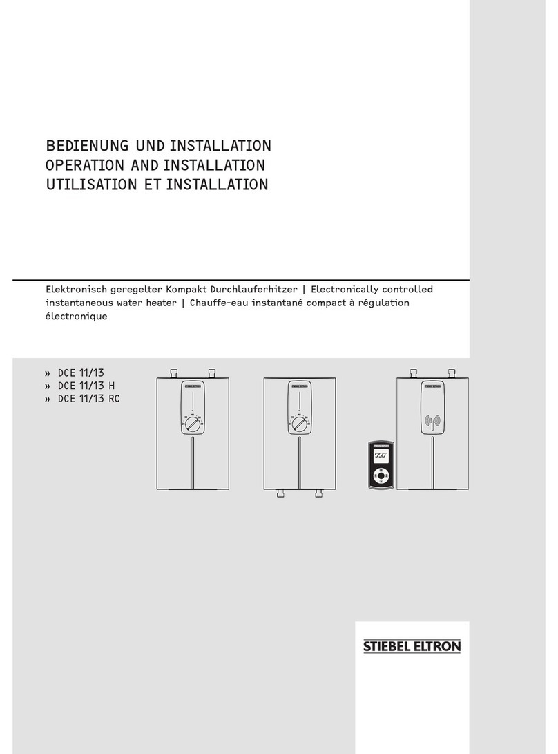 STIEBEL ELTRON DCE 11/13 Operation and installation STIEBEL ELTRON DCE 11/13 Operation and installation