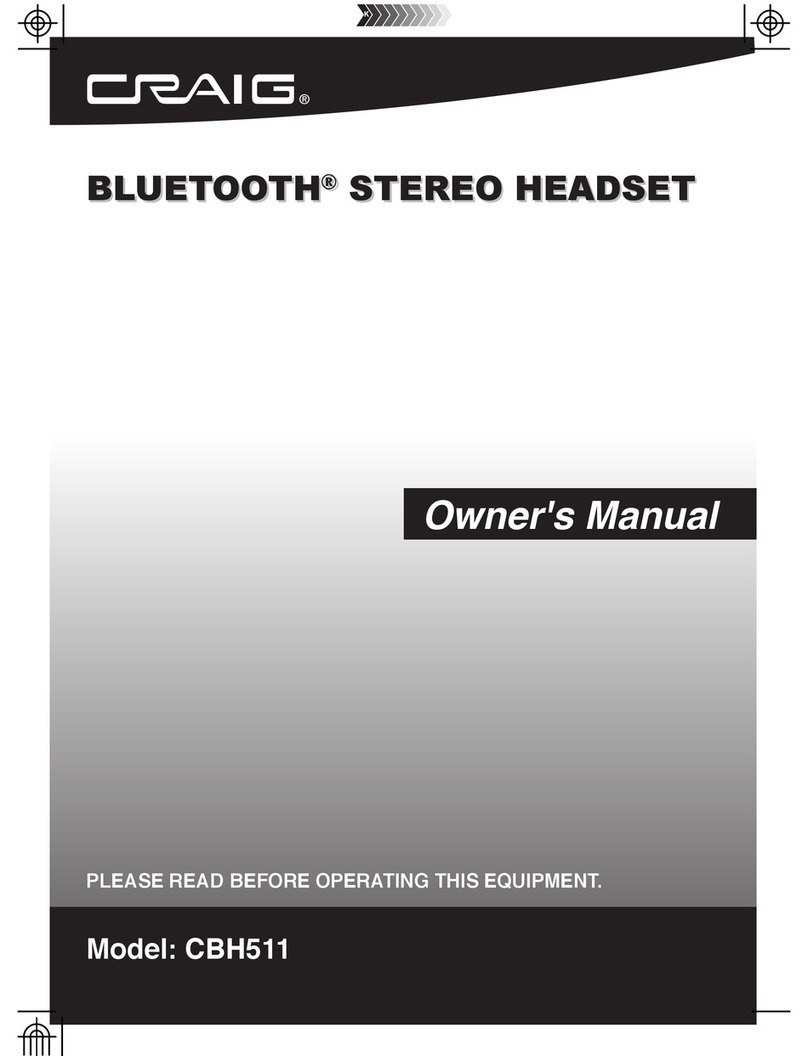 Craig CBH511 owner's manual