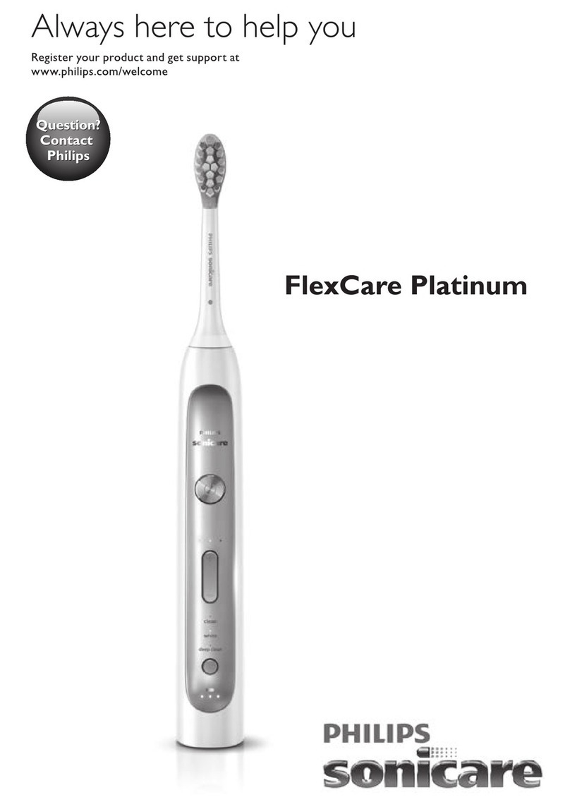 Philips flexcare platinum user manual