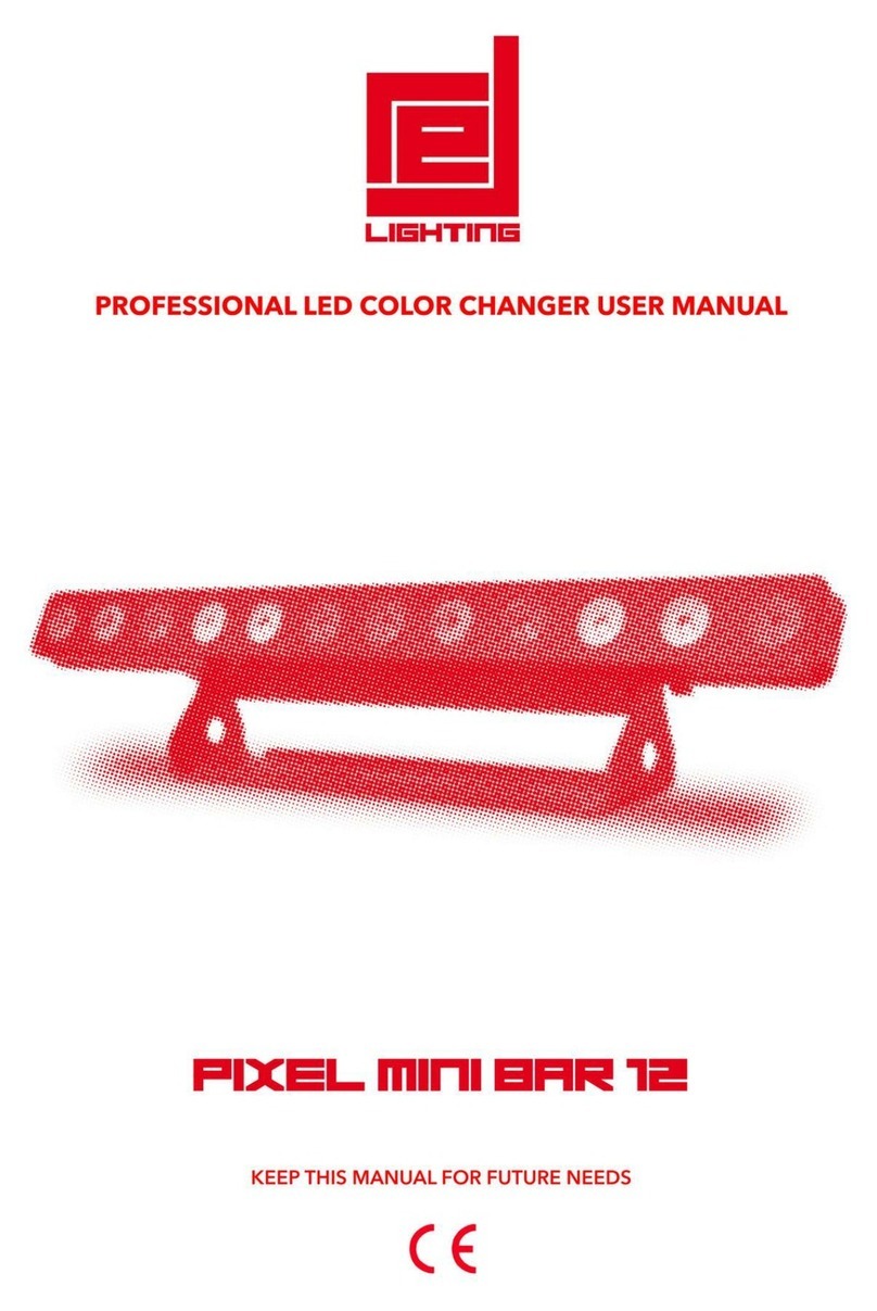 red lighting PIXEL MINI BAR 12 user manual