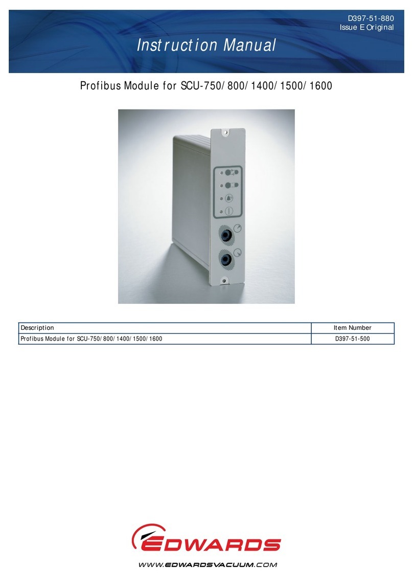 Edwards SCU-750 User manual