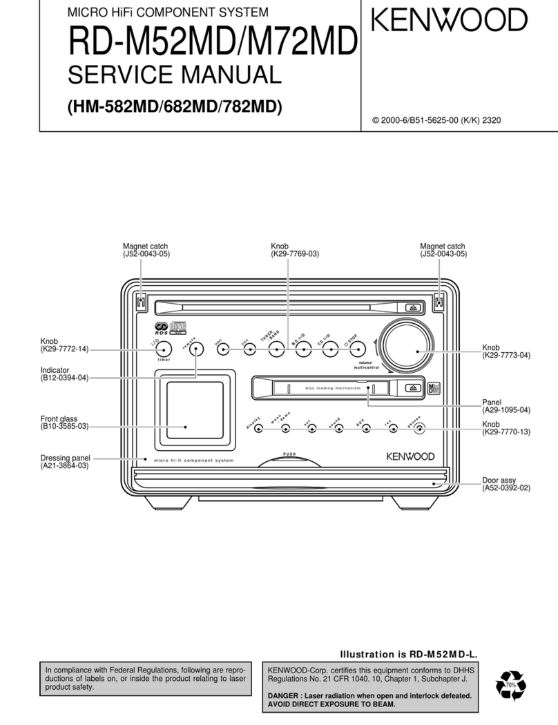 Kenwood RD-M52MD Service manual