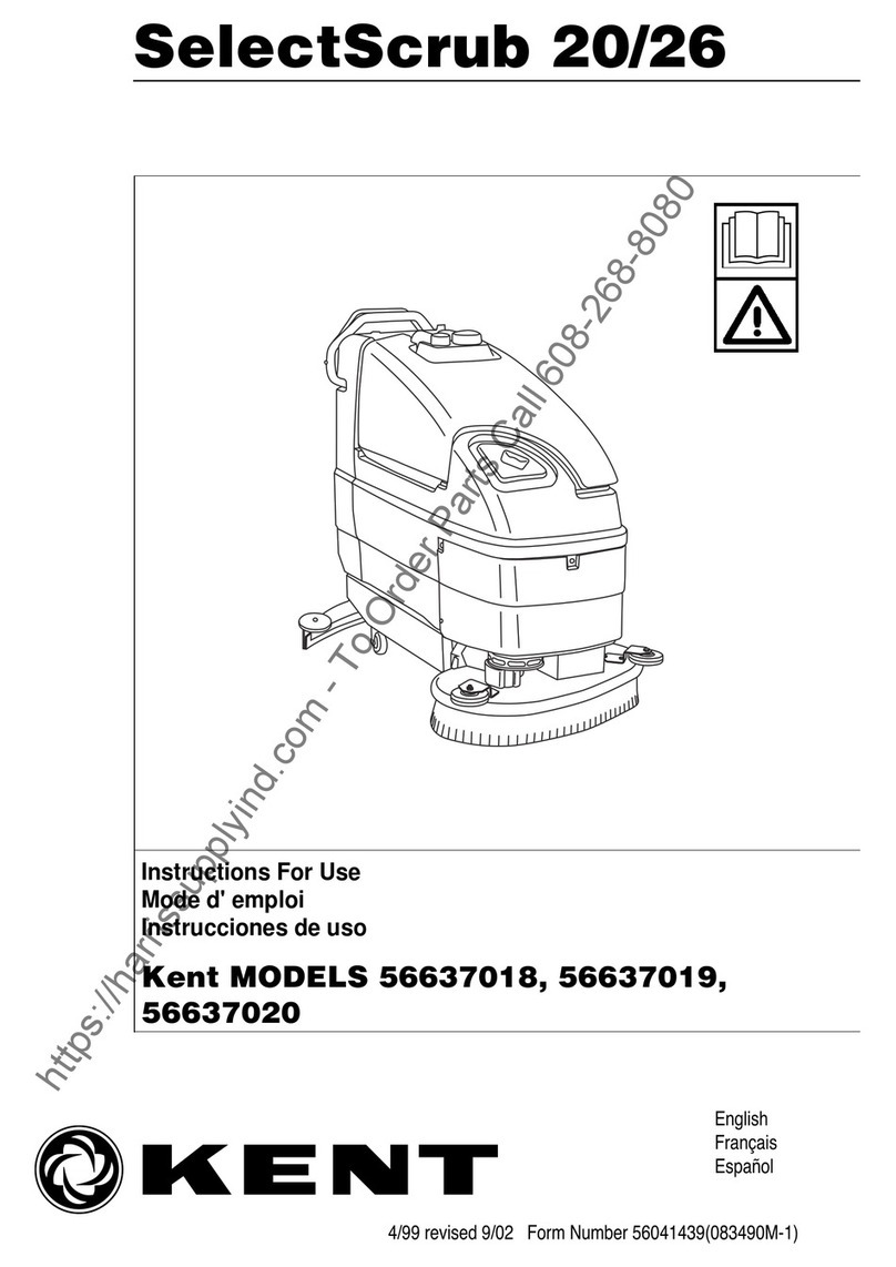 KENT SelectScrub 20 Instructions for use KENT SelectScrub 20 Instructions for use