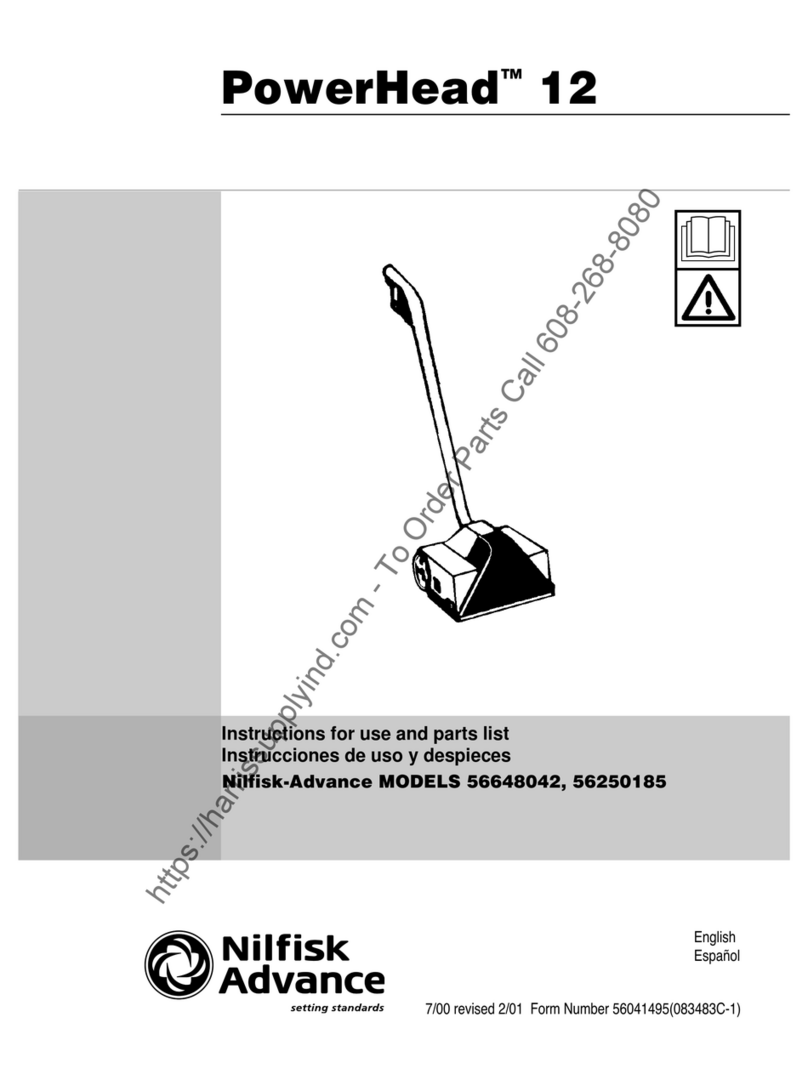 Nilfisk-Advance PowerHead 12 User manual