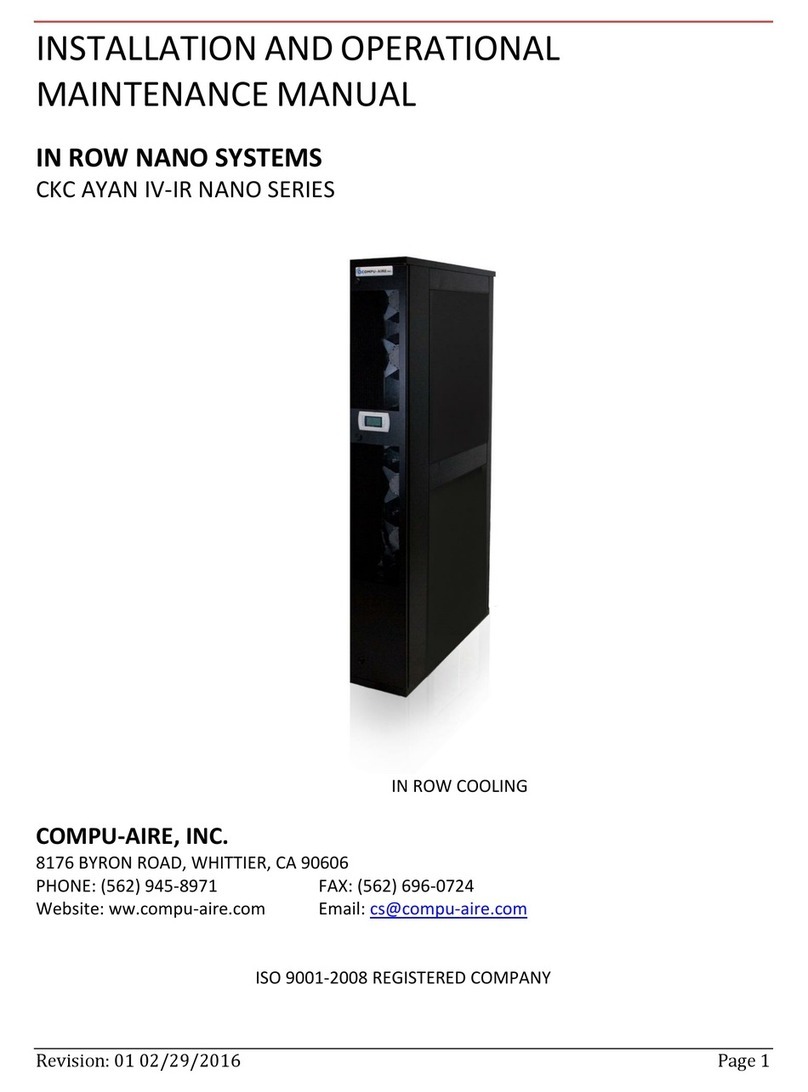 Compu-aire CKC AYAN IV-IR NANO SERIES Installation and operational maintenance manual