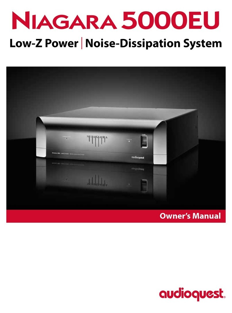 AudioQuest Niagara 5000EU owner's manual