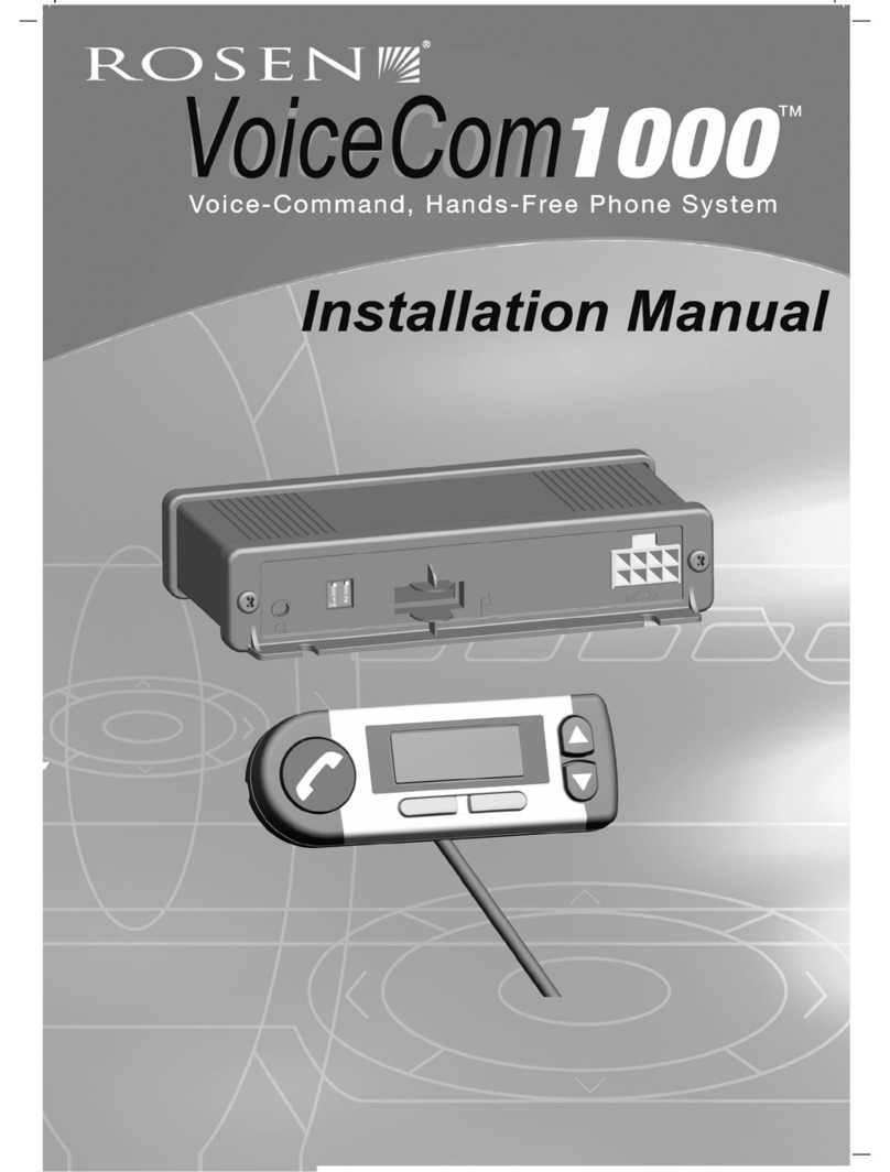 Rosen VoiceCom1000 User manual