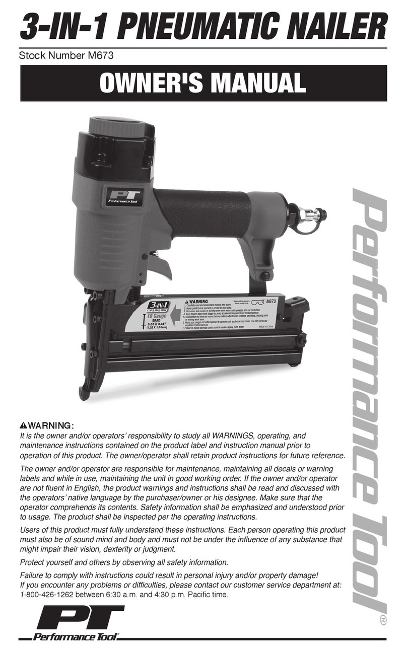Performance Tool M673 User manual