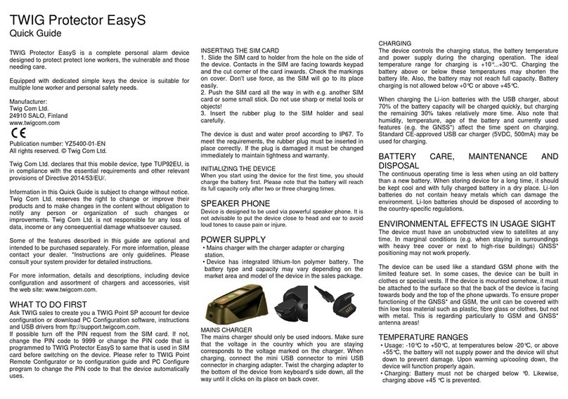 TWIG Protector EasyS User manual