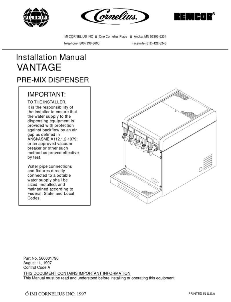 Cornelius VANTAGE User manual