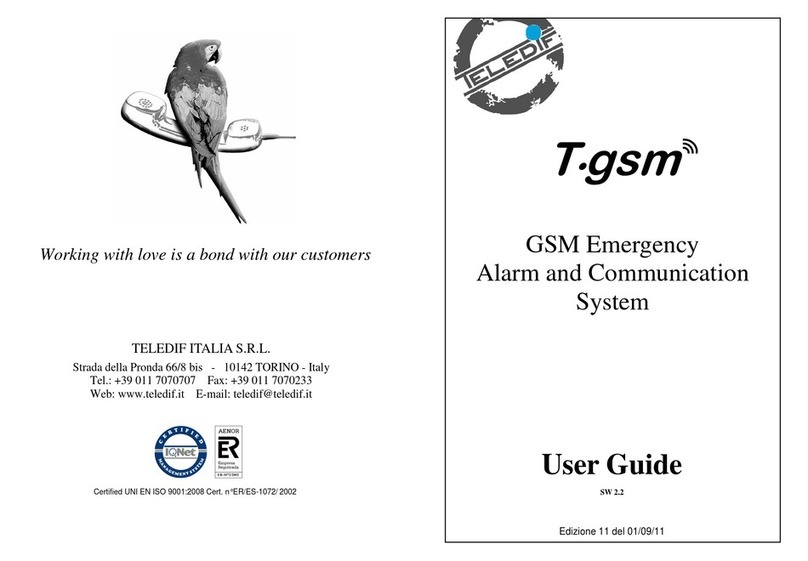 Teledif T-gsm user guide