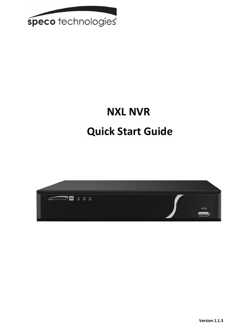 Speco NXL User manual