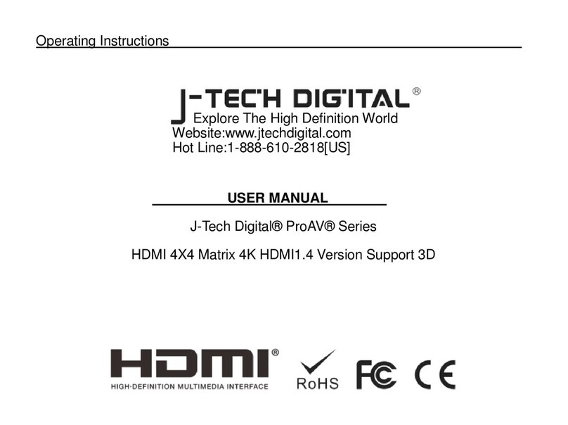 J-Tech Digital ProAV Series JTD-MINI0102/4k User manual