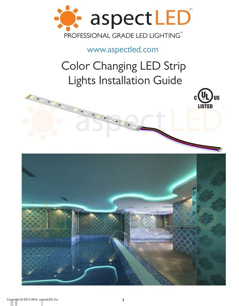 Aspect LED AL-SL-WN-S-RGB installation guide