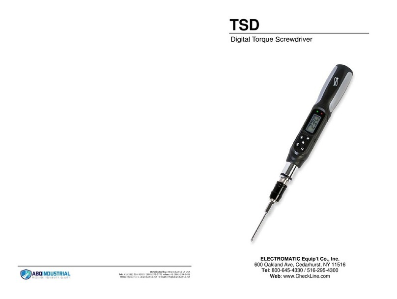 ELECTROMATIC TSD instruction manual