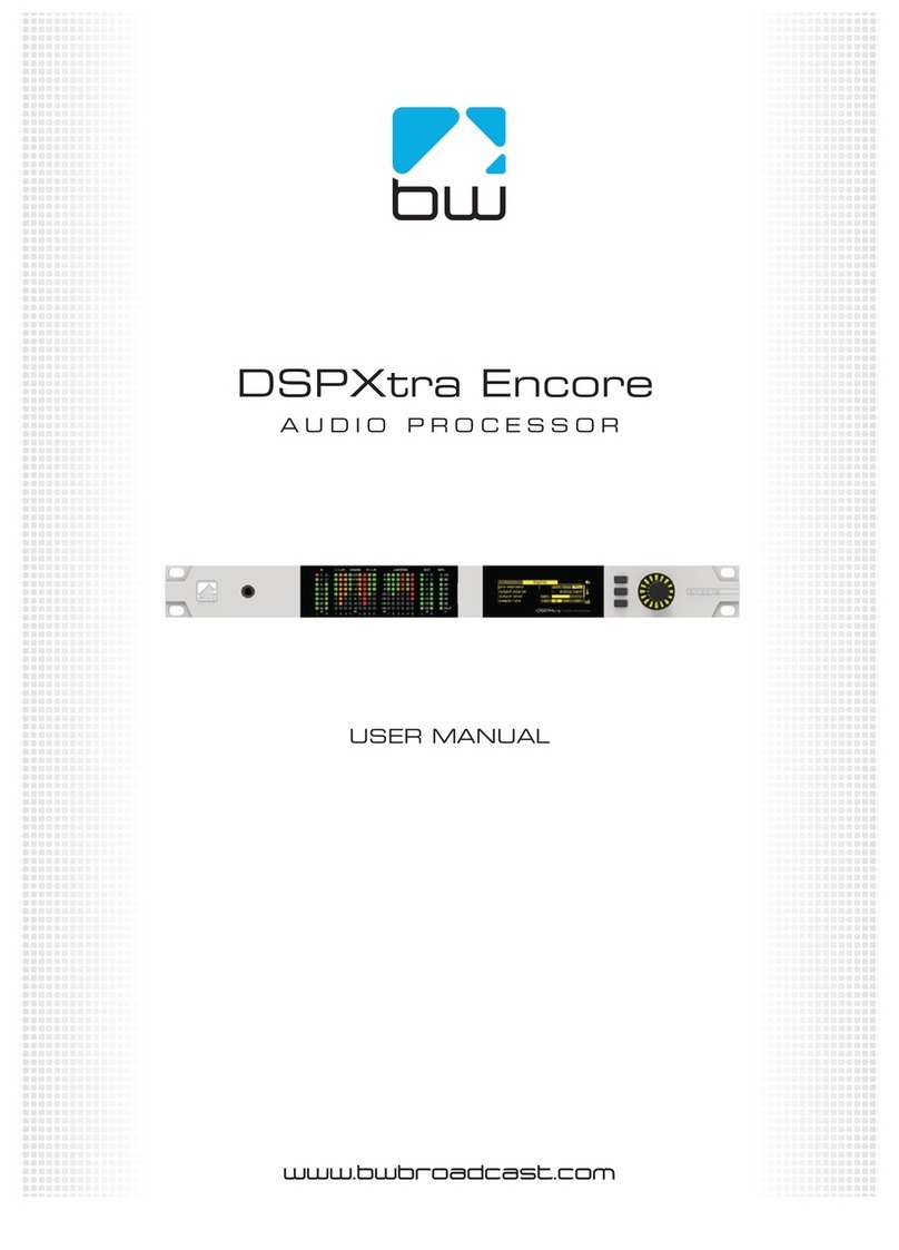 BW Broadcast DSPXtra Encore user manual
