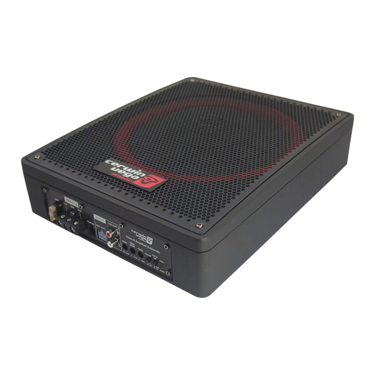 Cerwin-Vega Vega Series User manual