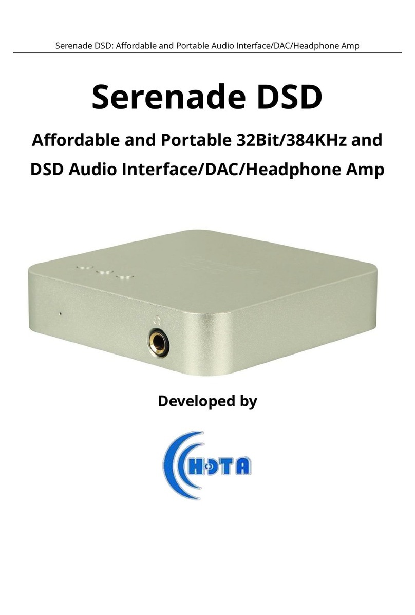 Sound Magic Serenade DSD User manual