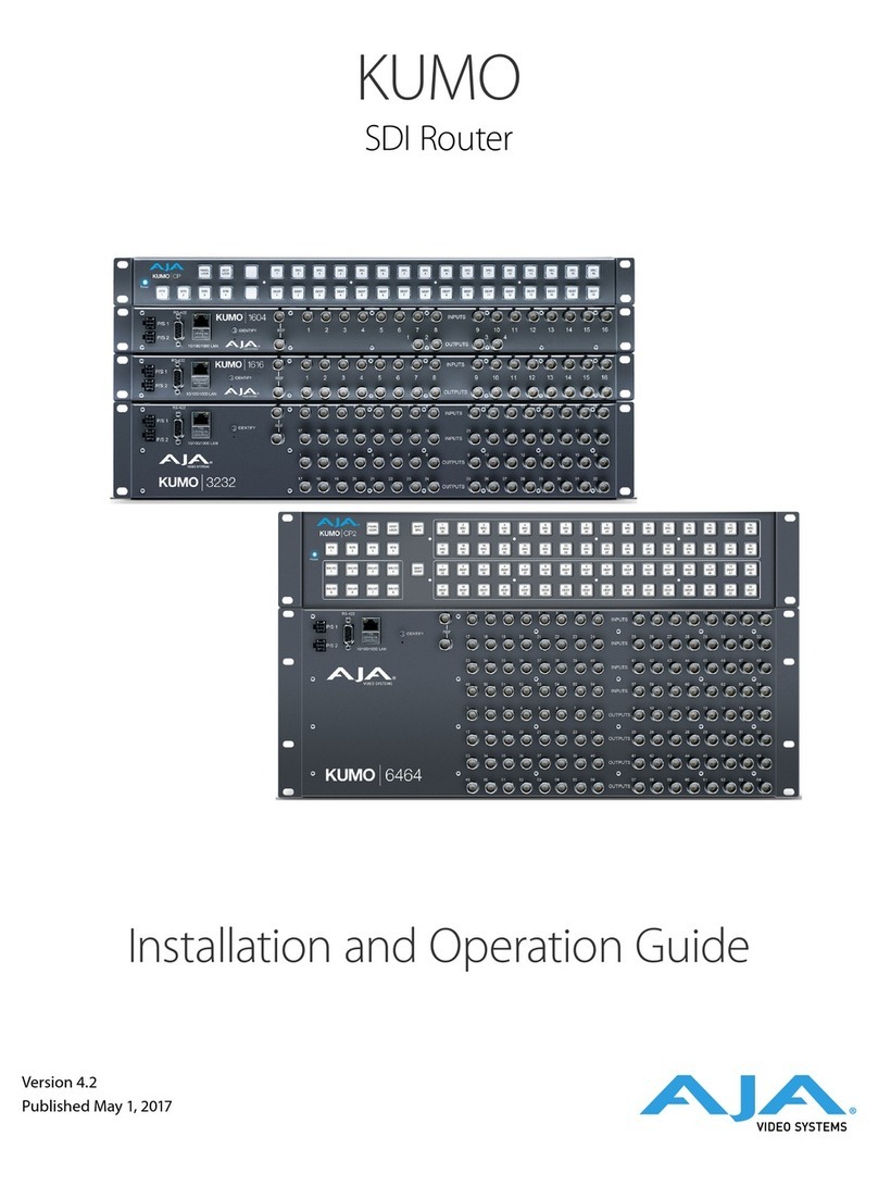 AJA kumo 3232 Operating instructions