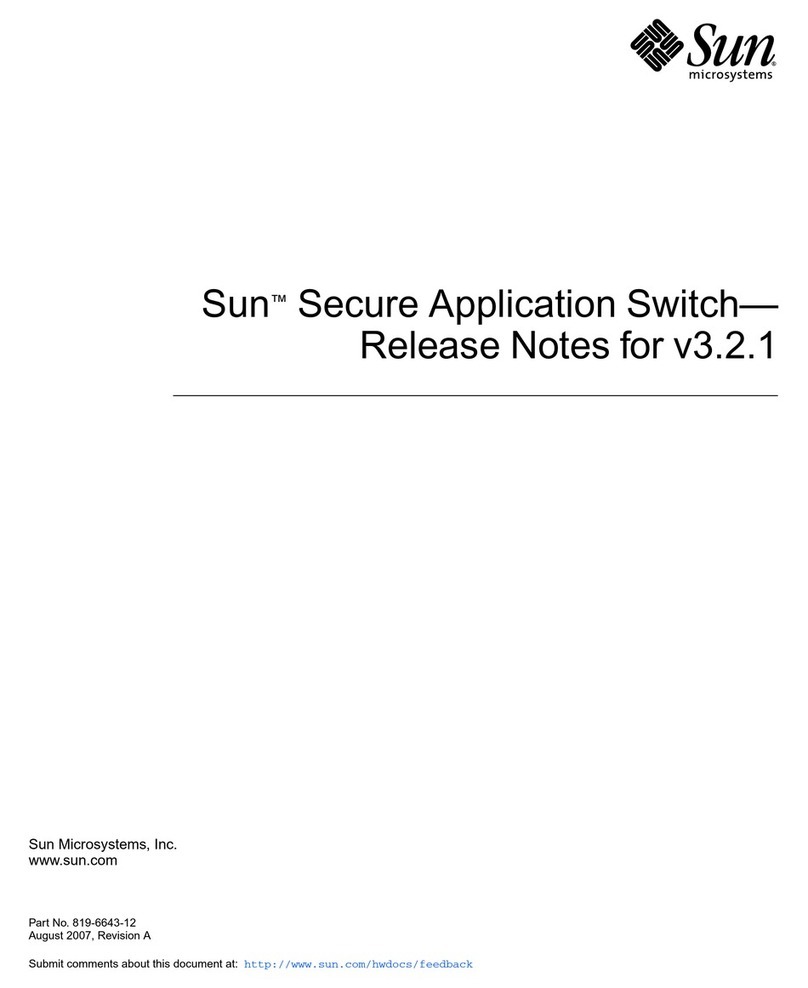 Sun Microsystems Secure Application Switch N1216 Release notes Sun Microsystems Secure Application Switch N1216 Release notes