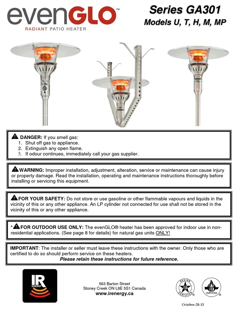 EvenGlo GA 301 H manual