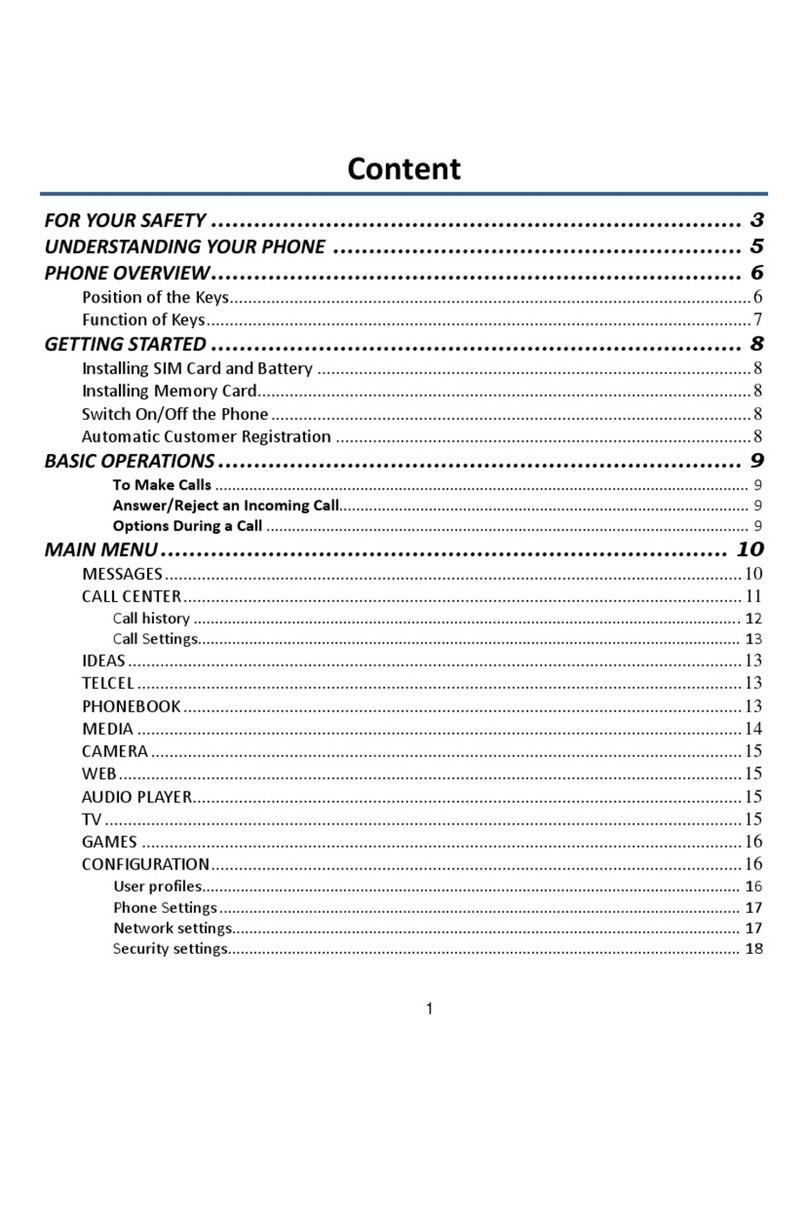 Telcel Lanix LX6 User manual