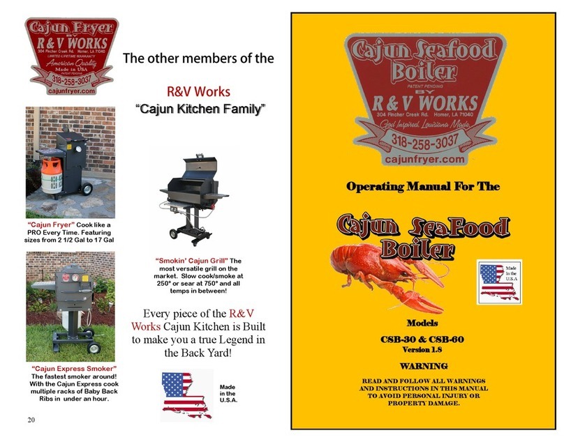 R&V Works CSB-30 operating manual