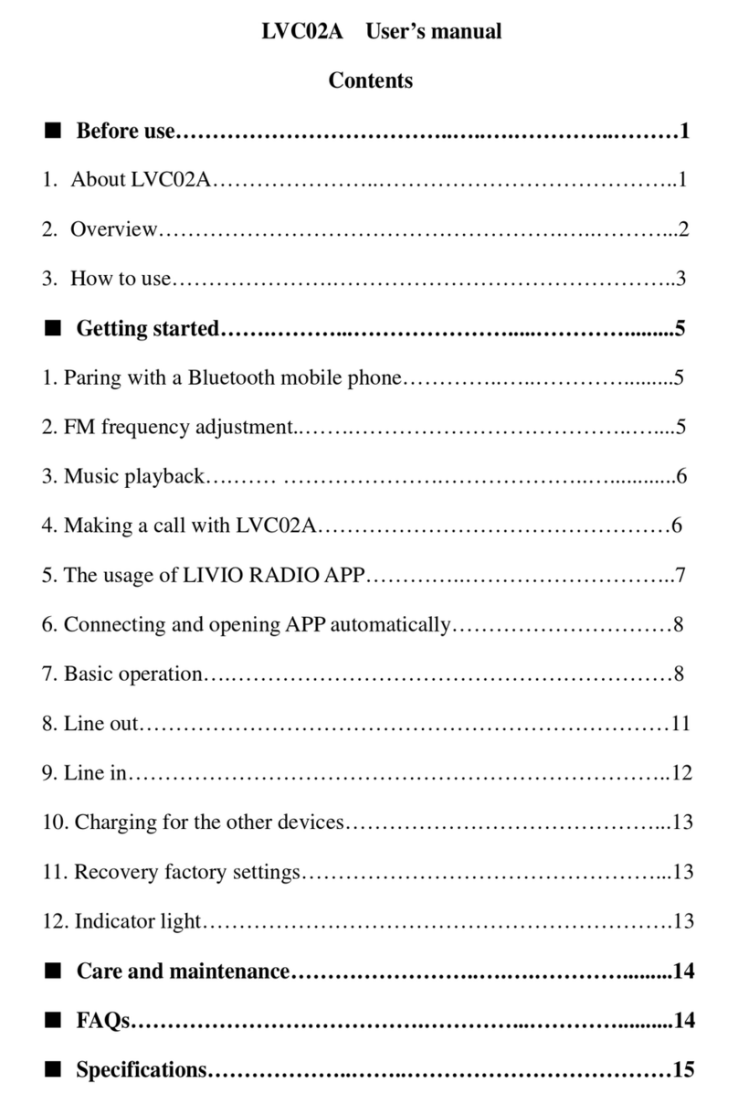 Livio Radio LVC02A user manual