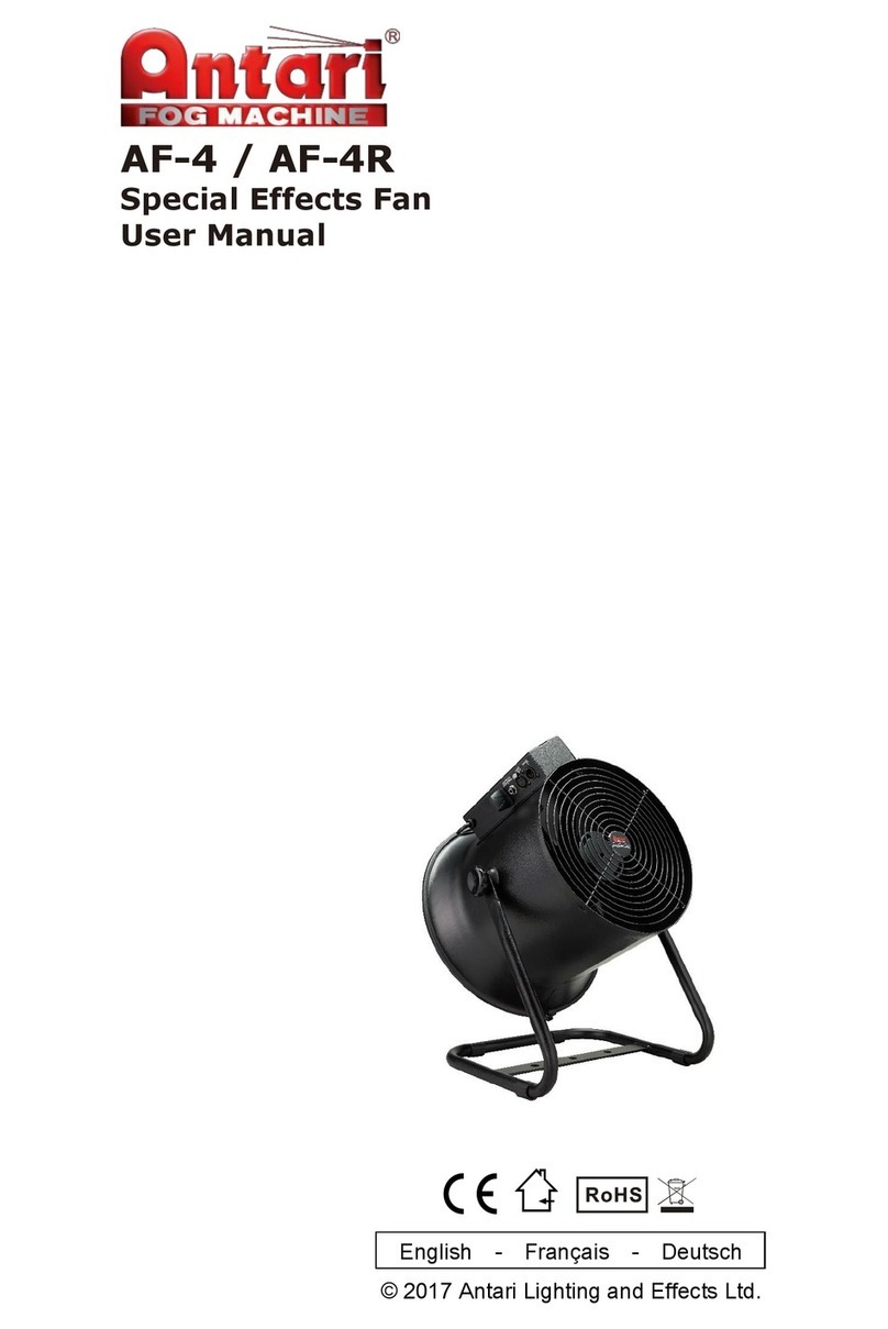 Antari AF-4 User manual
