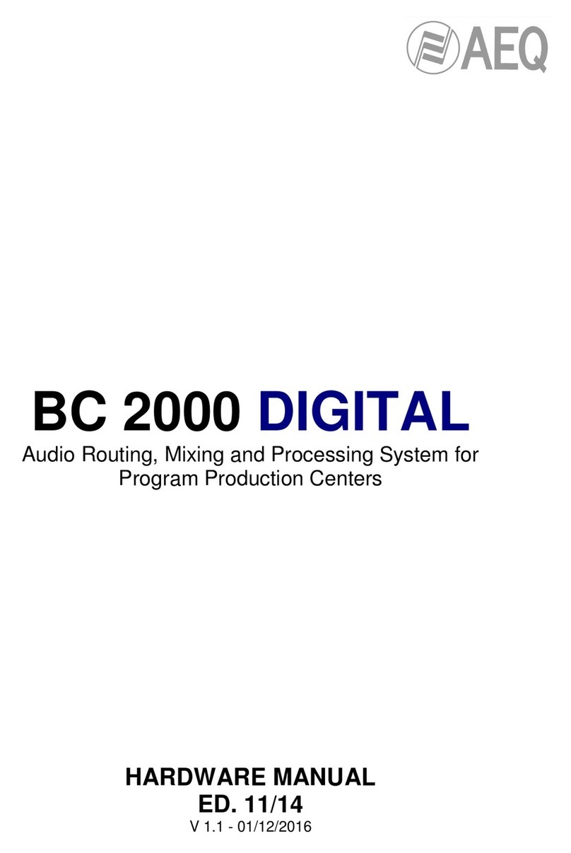 AEQ BC 2000 Hardware manual