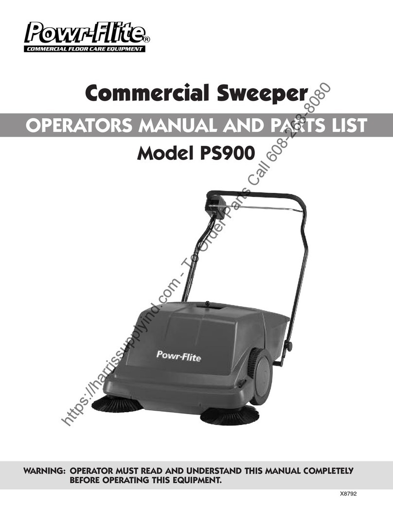Powr-Flite PS900 Operators manual and parts lists
