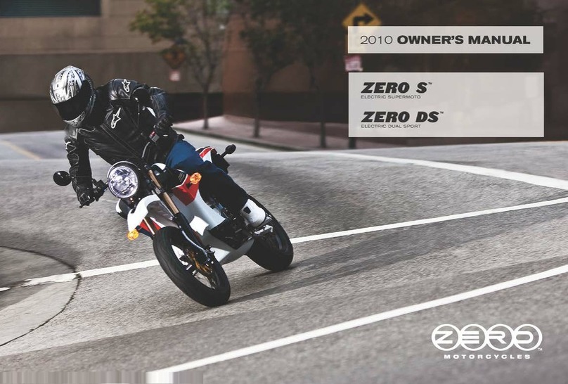 Zero Motorcycles S 2010 owner's manual